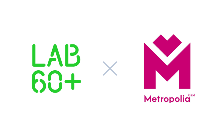 Znak graficzny projektu LAB 60+ i Metropolii