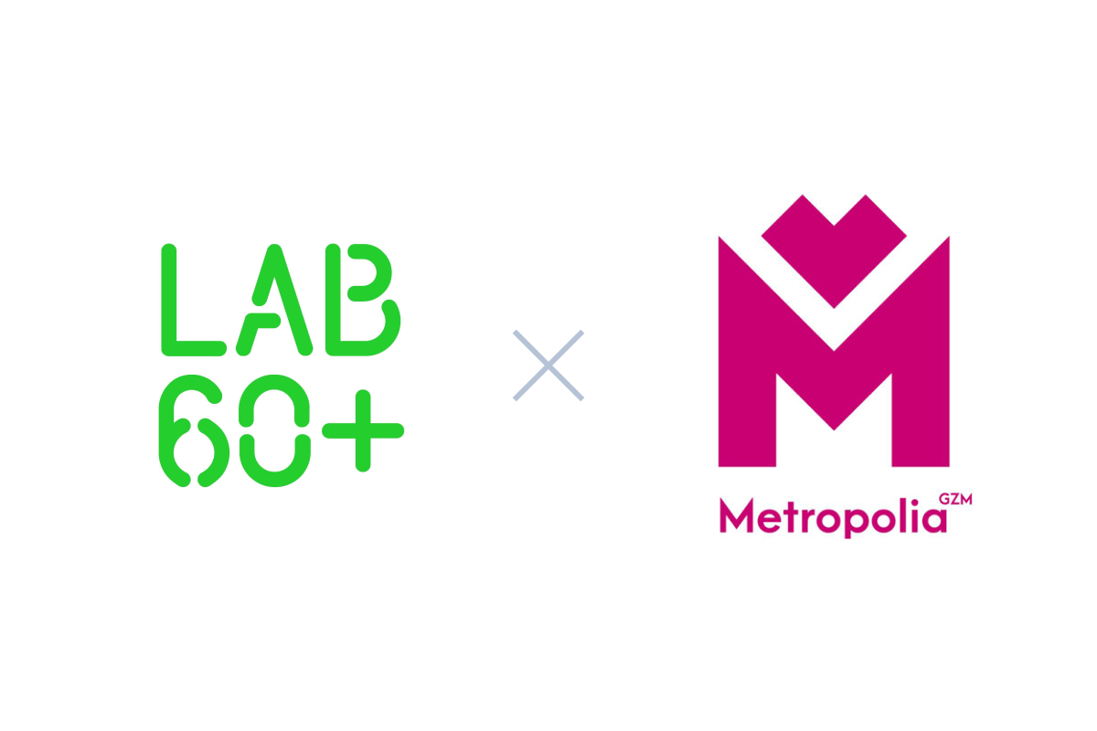 Znak graficzny projektu LAB 60+ i Metropolii